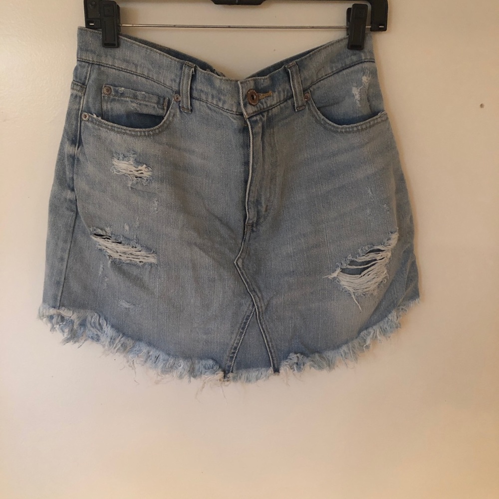 Denim mini skirt
